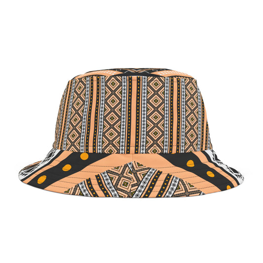 Aztec-Inspired Tribal Print Bucket Hat - Unique and Cultural