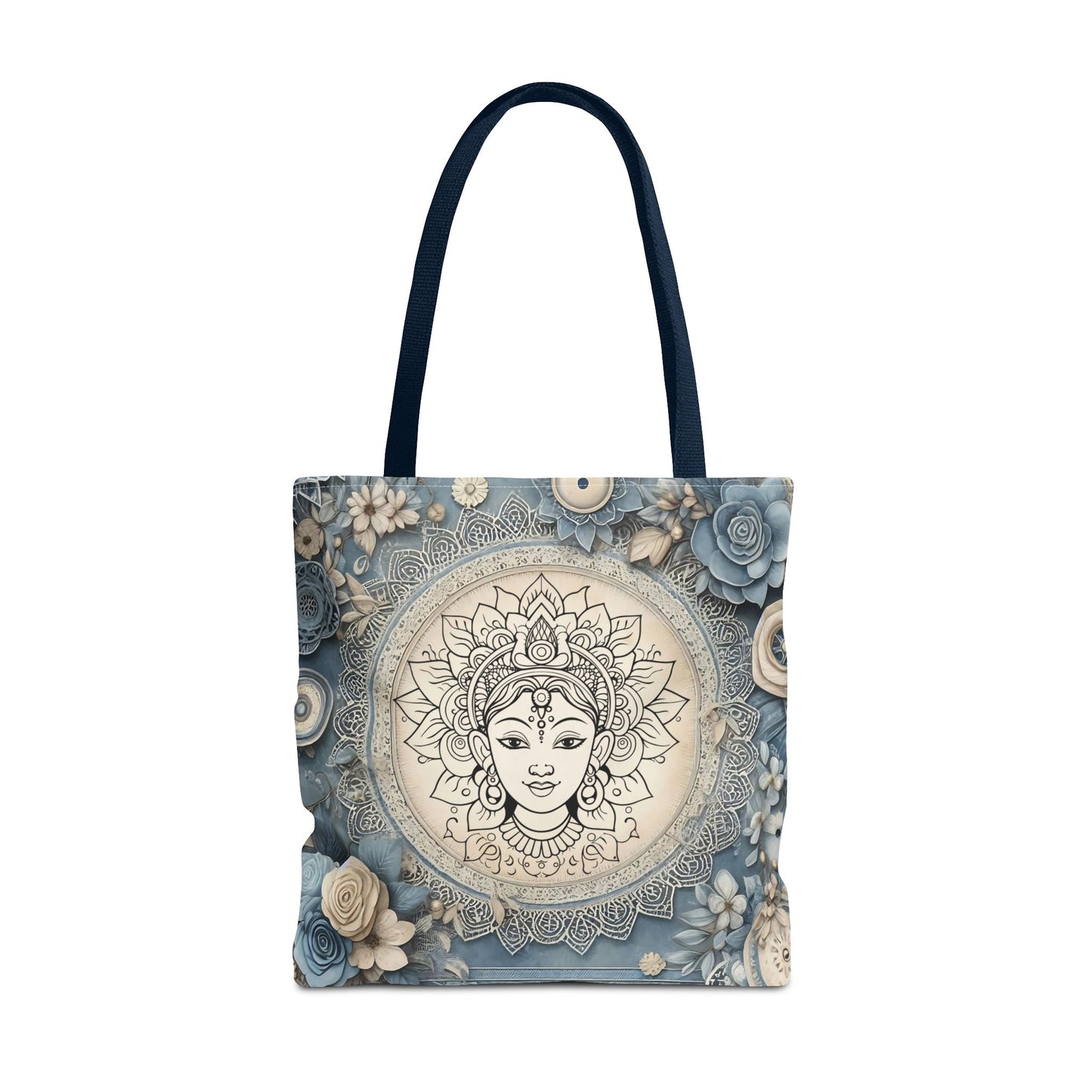 Mandala Goddess Tote Bag - Stylish Bohemian Eco-Friendly Shopping Bag