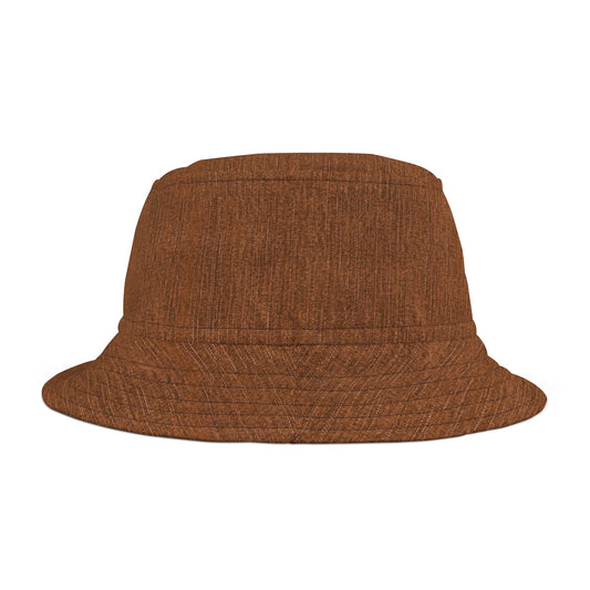 Stylish Brown Denim Bucket Hat for Everyday Adventures – Trendy Outdoor Gear