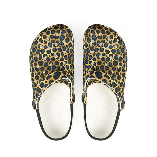 Leopard Print EVA Foam Rubber Clogs - Comfortable and Stylish Footwear