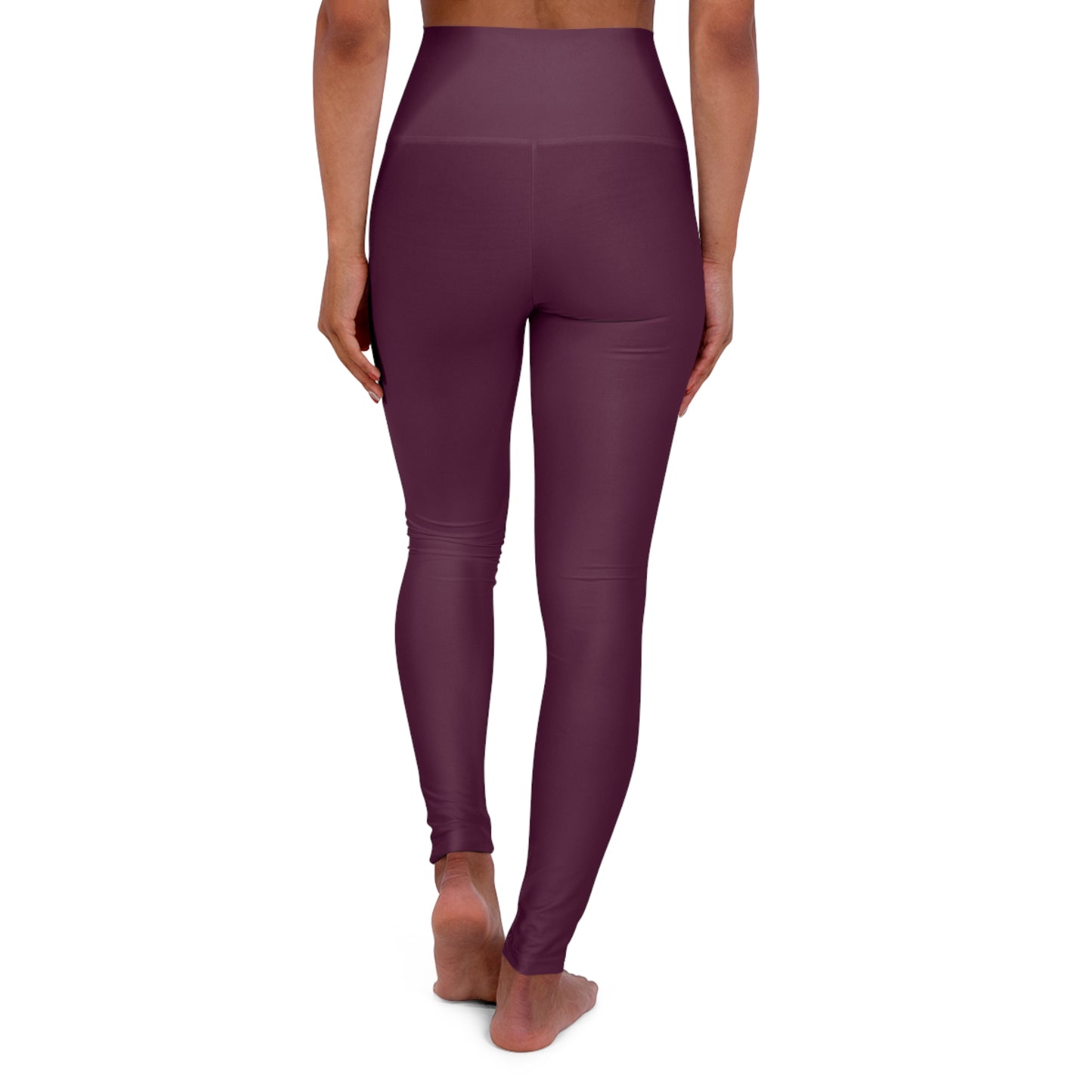 High Waisted Yoga Leggings - Plush Plum Comfort & Style for Active Lifestyles