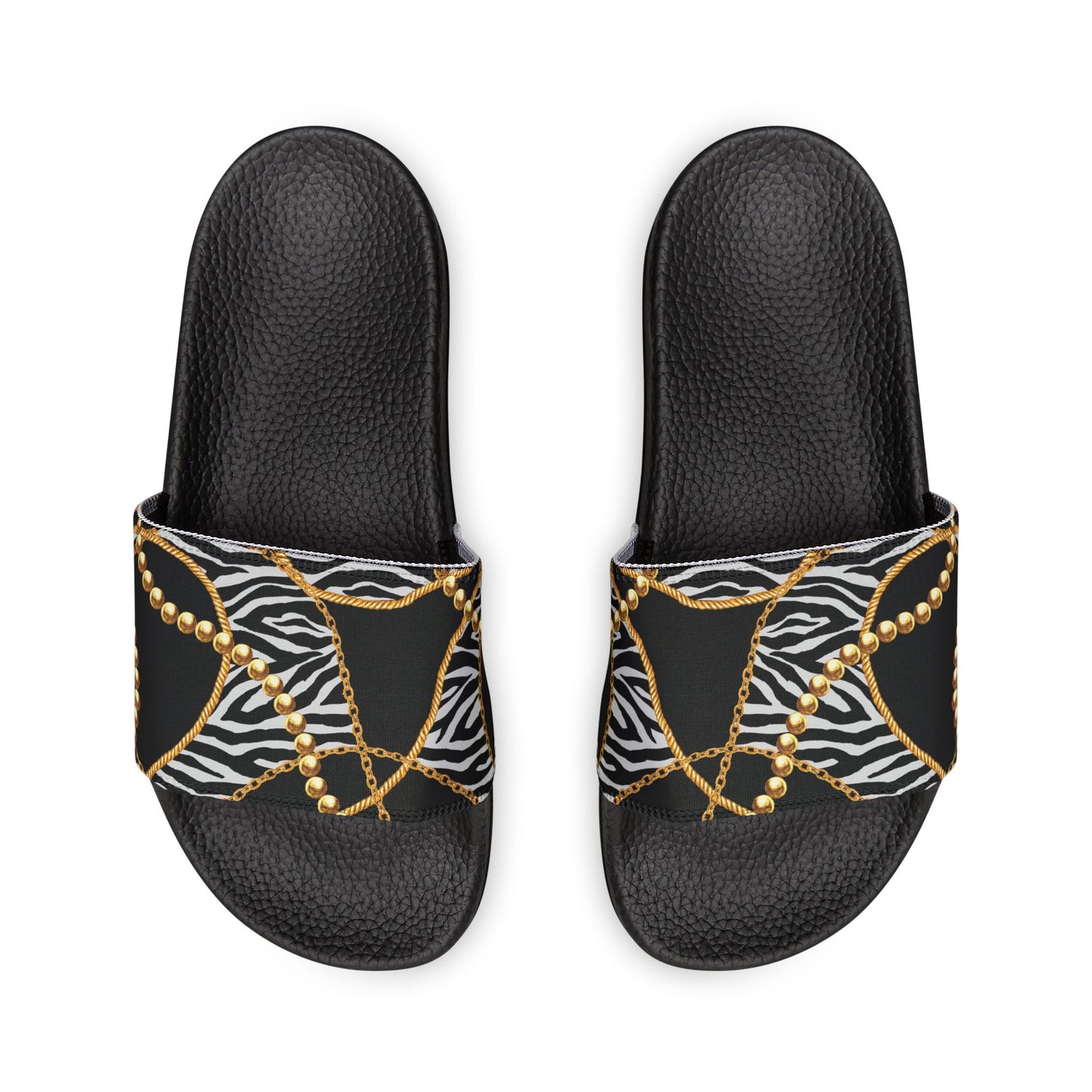 Stylish Women’s Removable-Strap Sandals with Chic Zebra Print