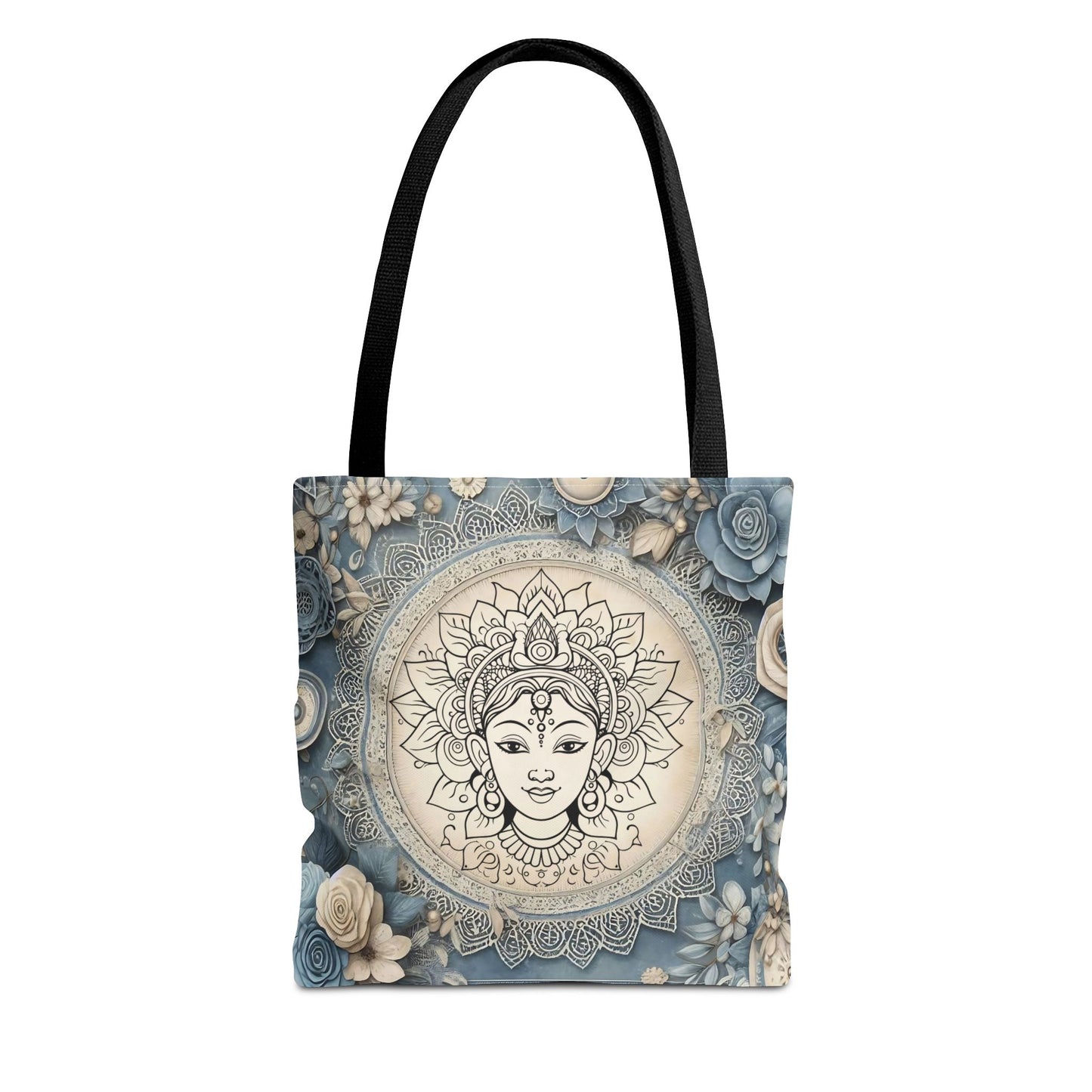 Mandala Goddess Tote Bag - Stylish Bohemian Eco-Friendly Shopping Bag