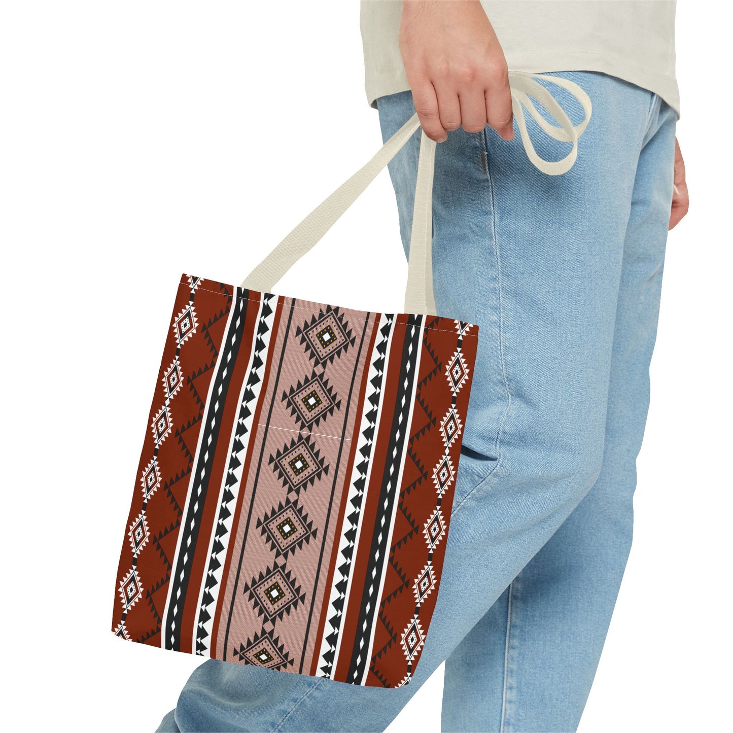 Stylish Tribal Pattern Tote Bag - Boho Chic Shopping Bag for Everyday Use