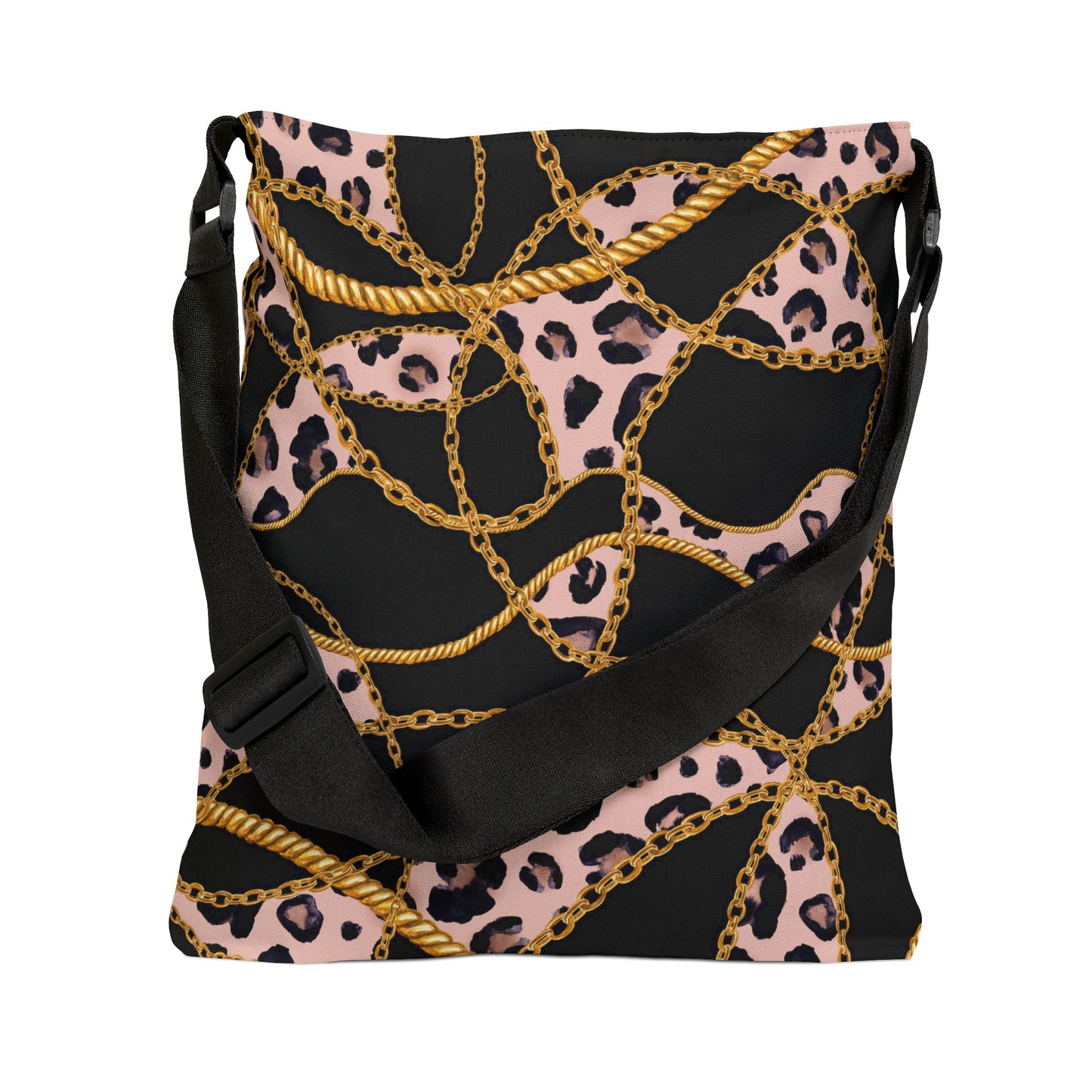 Chic Leopard Print Adjustable Tote Bag - Trendy & Versatile