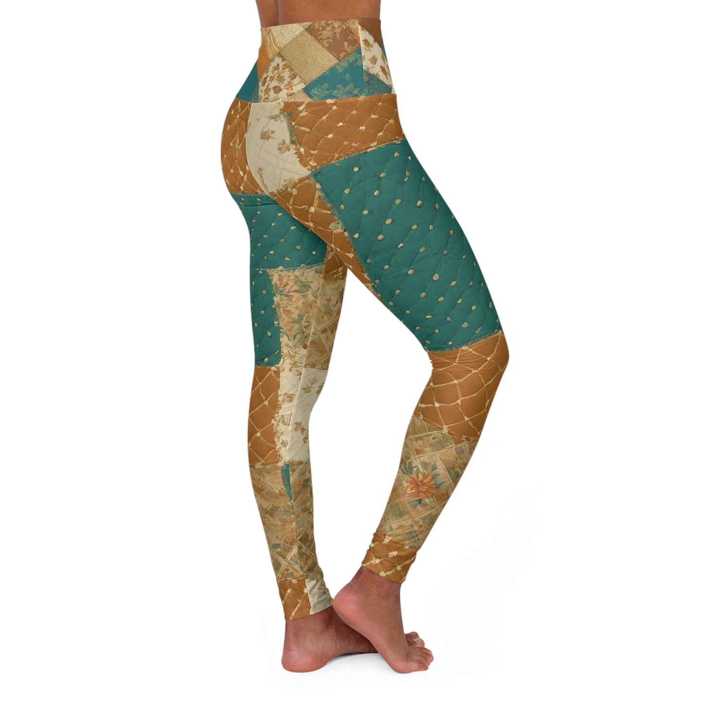 Eco-Chic High Waisted Yoga Leggings - Comfortable & Stylish Activewear for Yoga and Fitness Lovers