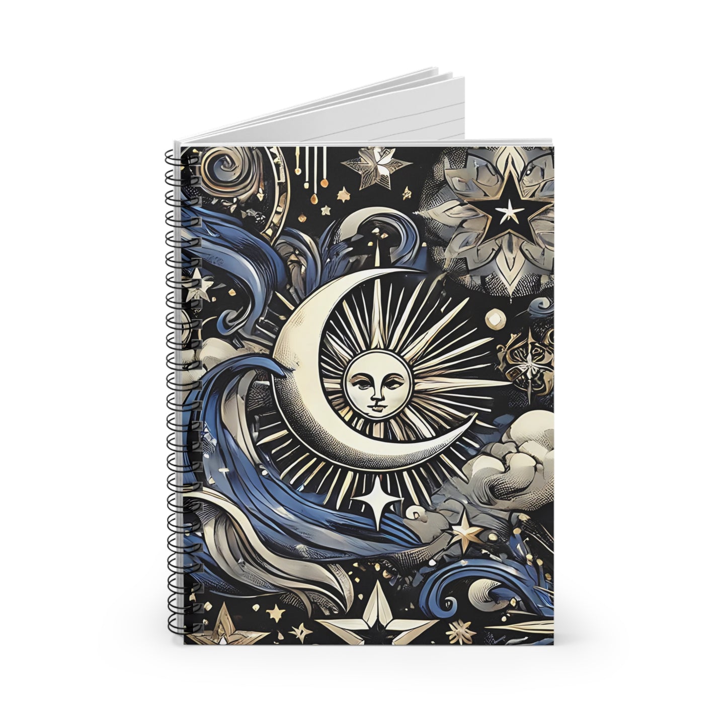 Celestial Dreams Spiral Notebook - Ruled Line for Creative Souls