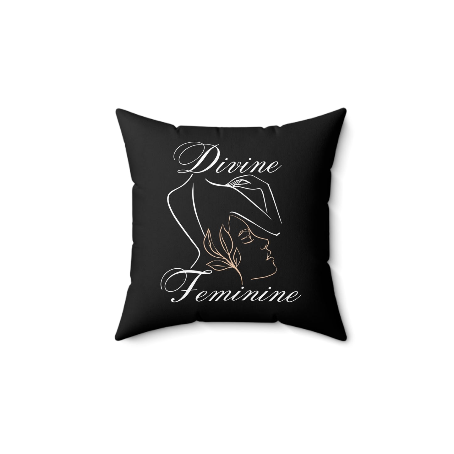 Square Throw Divine Feminine Pillow Spiritual Home Decor Energy-Enhancing Accent Unique Gift for Her