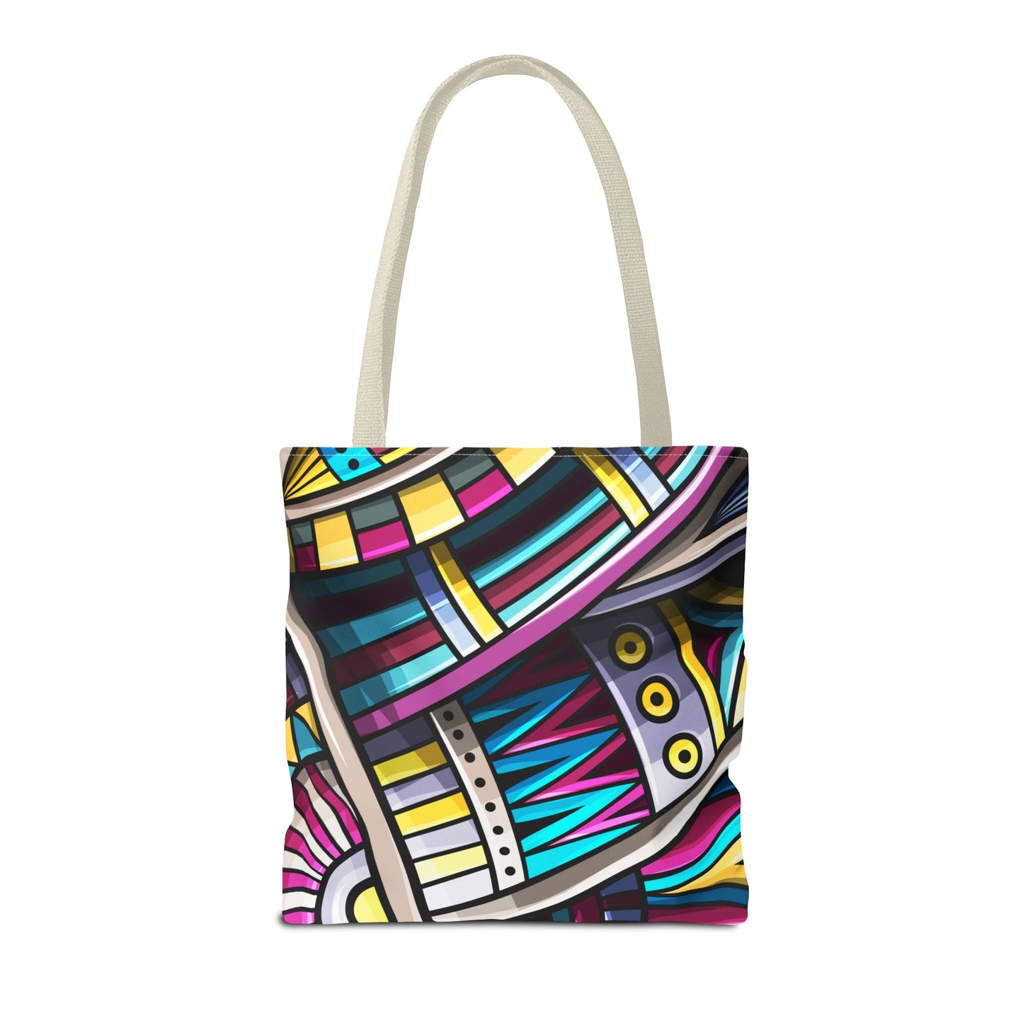 Colorful Graphic Tote Bag - Stylish & Versatile for Everyday Use