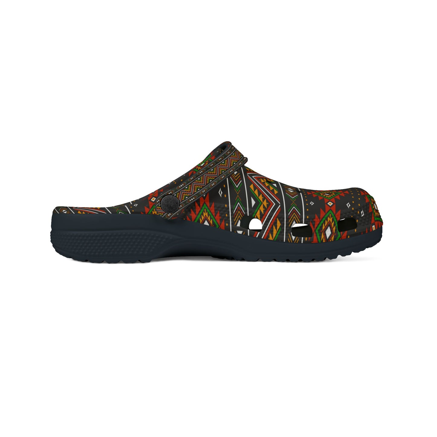 Trendy EVA Foam Clogs with Vibrant Tribal Pattern