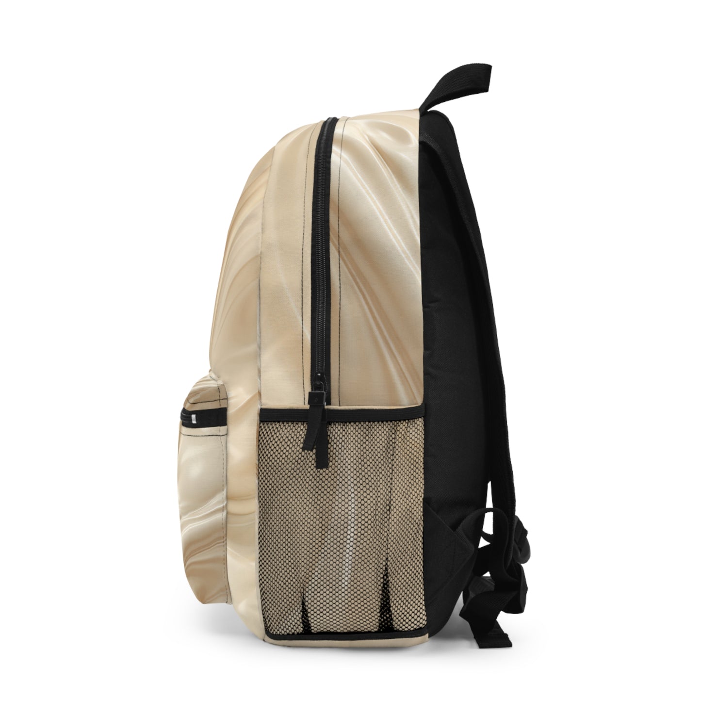 Elegant Beige Swirl Backpack - Stylish and Functional for Everyday Use