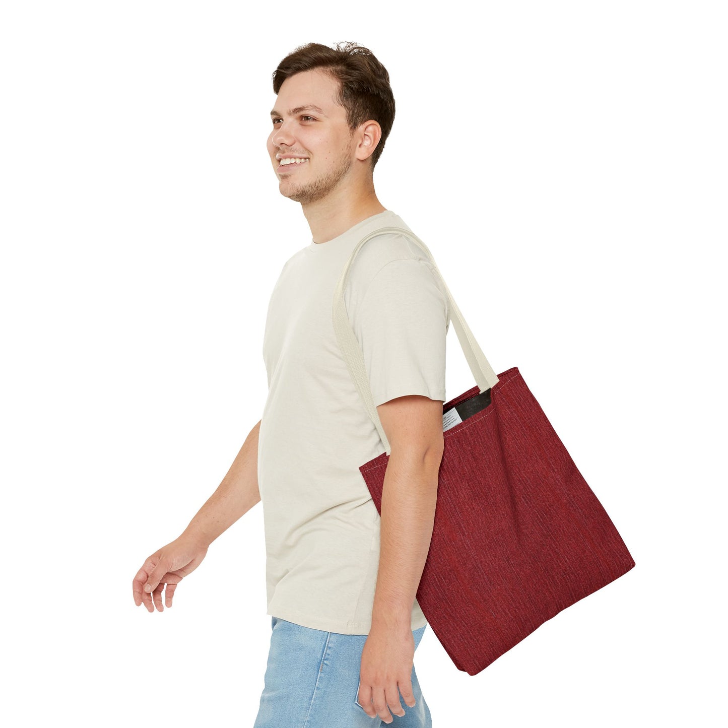 Stylish Red Tote Bag - Versatile Carryall for Everyday Use