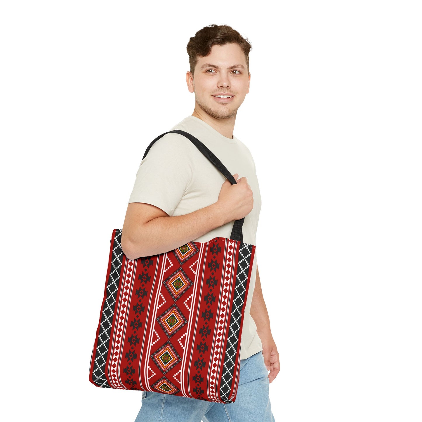 Ethnic Pattern Tote Bag – Stylish, Spacious & Perfect for Everyday Use