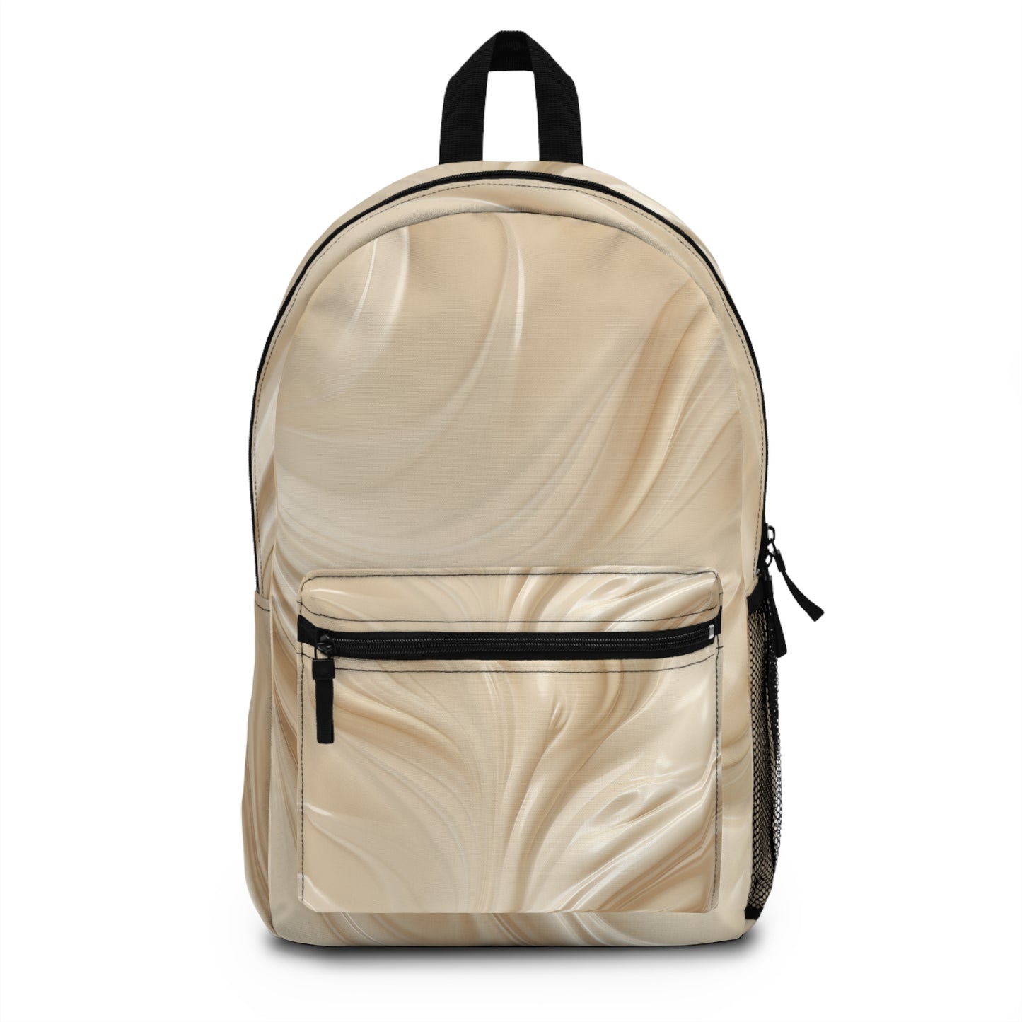 Elegant Beige Swirl Backpack - Stylish and Functional for Everyday Use