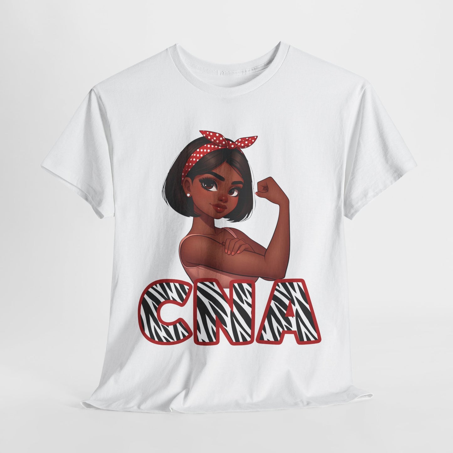 Empowering CNA Unisex Heavy Cotton Tee - Bold Graphic Design for Healthcare Heroes