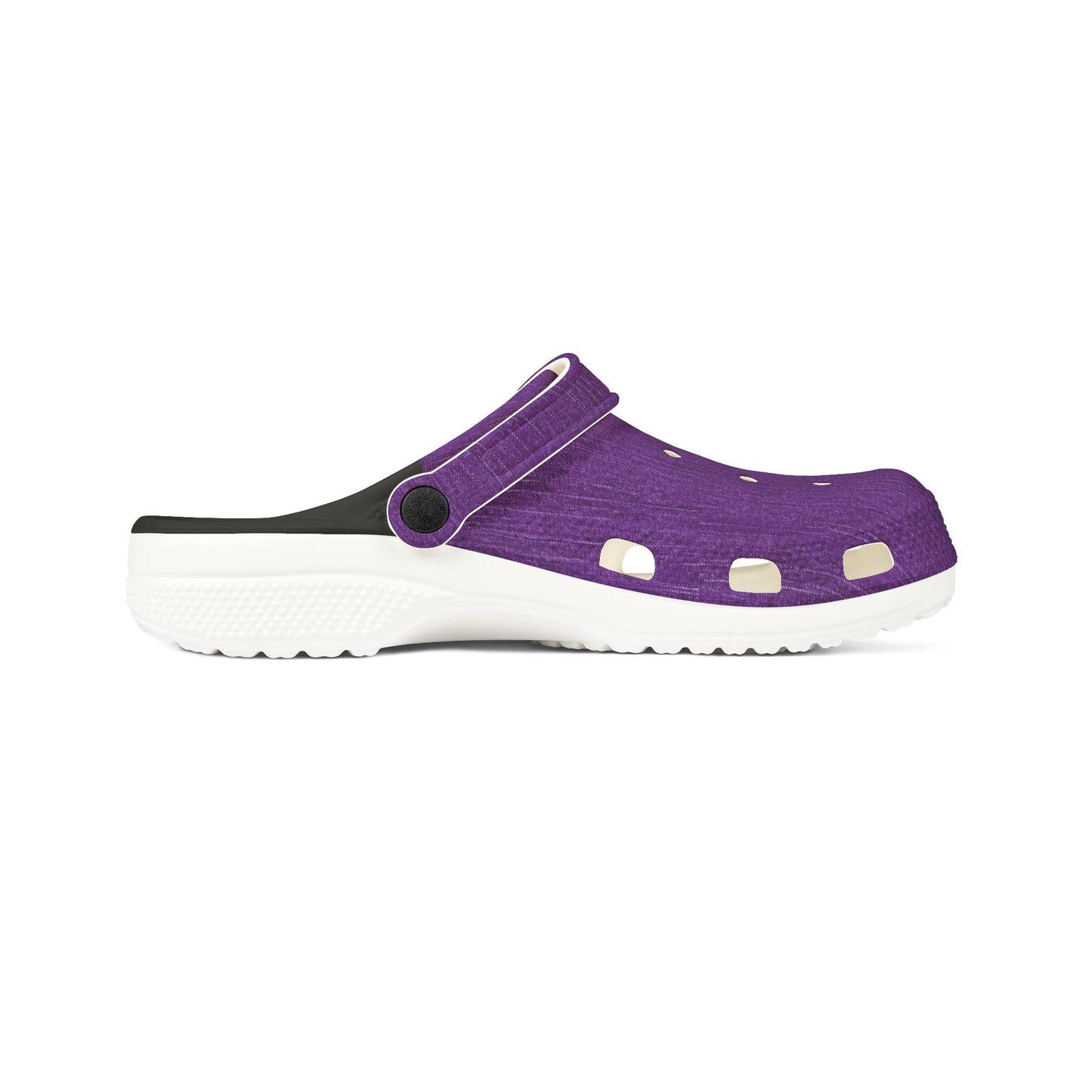 Comfortable Purple EVA Foam Clogs for Casual Wear Purple Denim