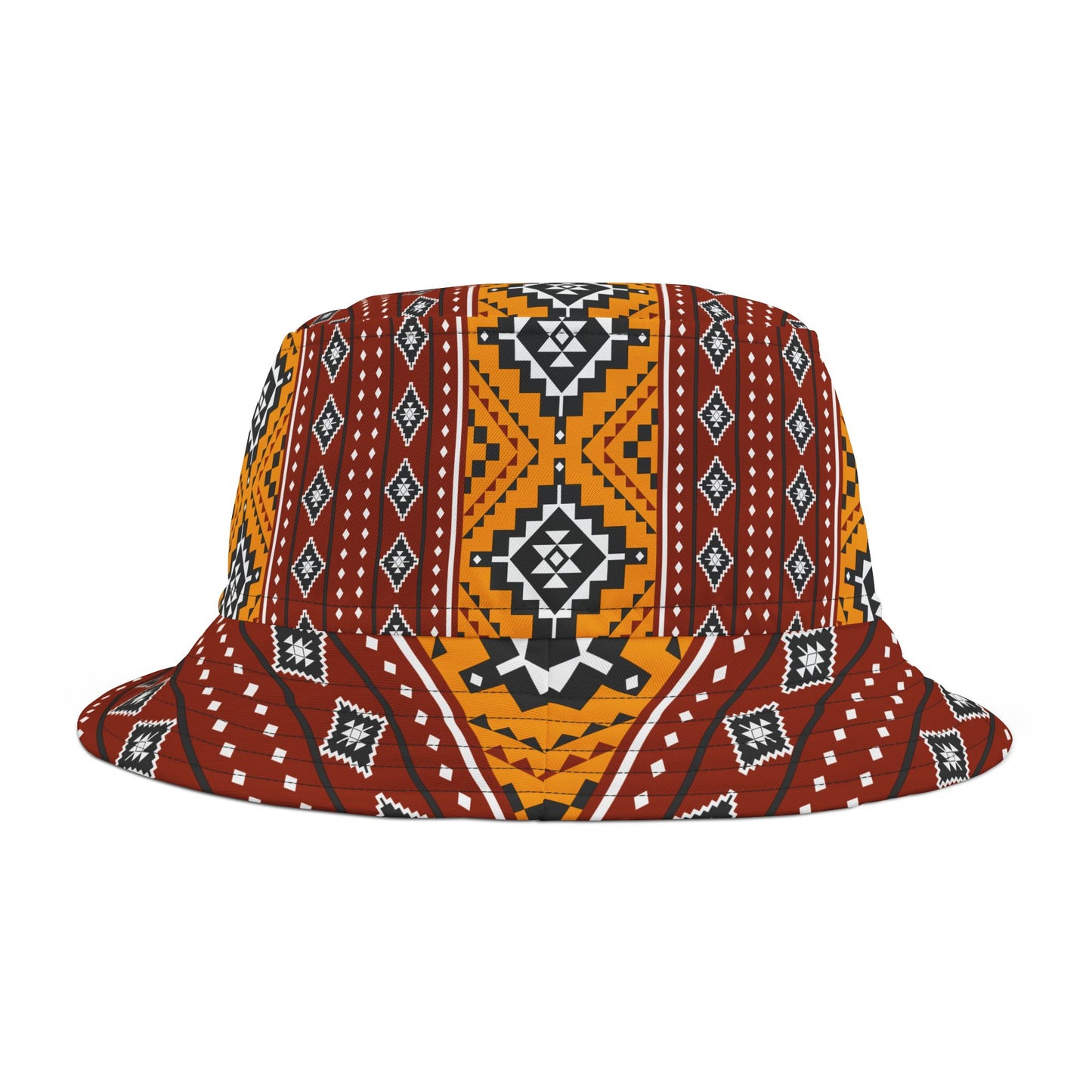 Modern Tribal Print Bucket Hat - A Fusion of Boldness and Artistry