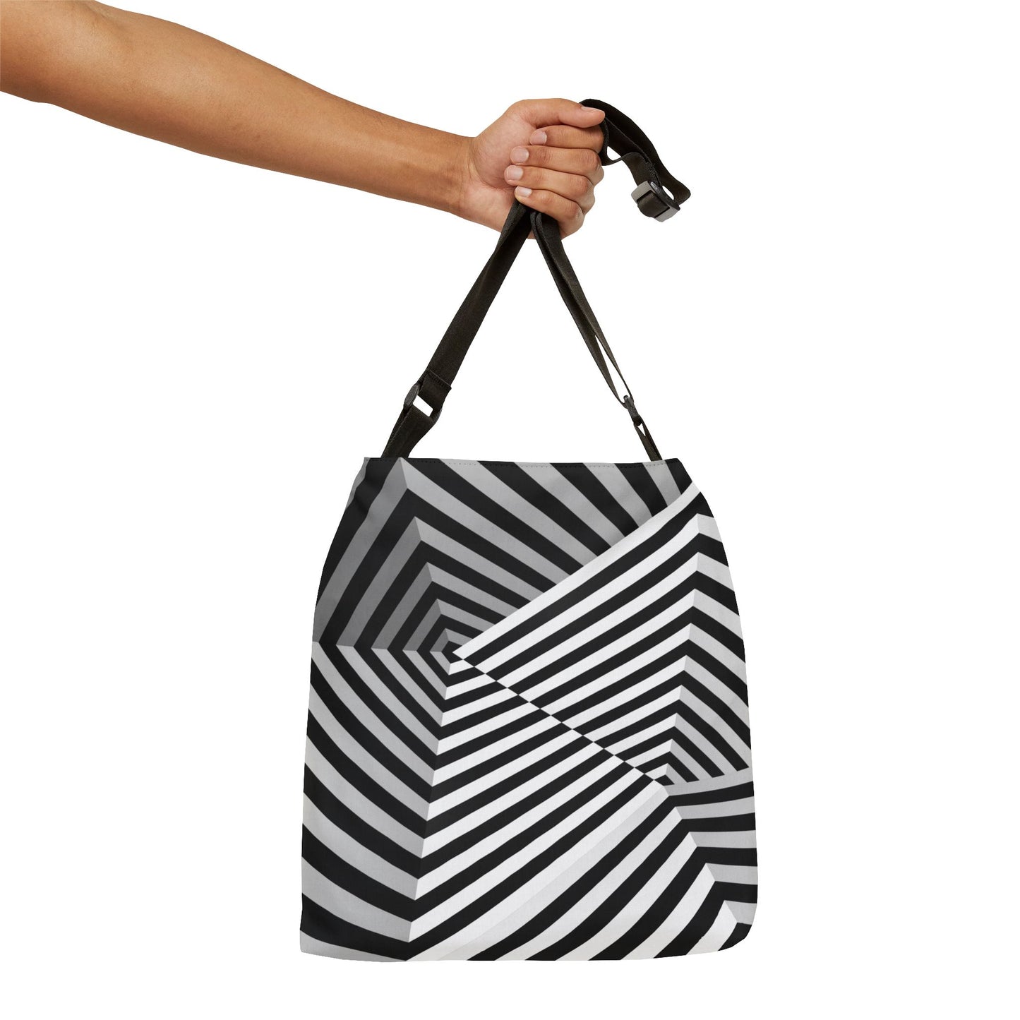 Stylish Geometric Adjustable Tote Bag - Perfect for Everyday Use