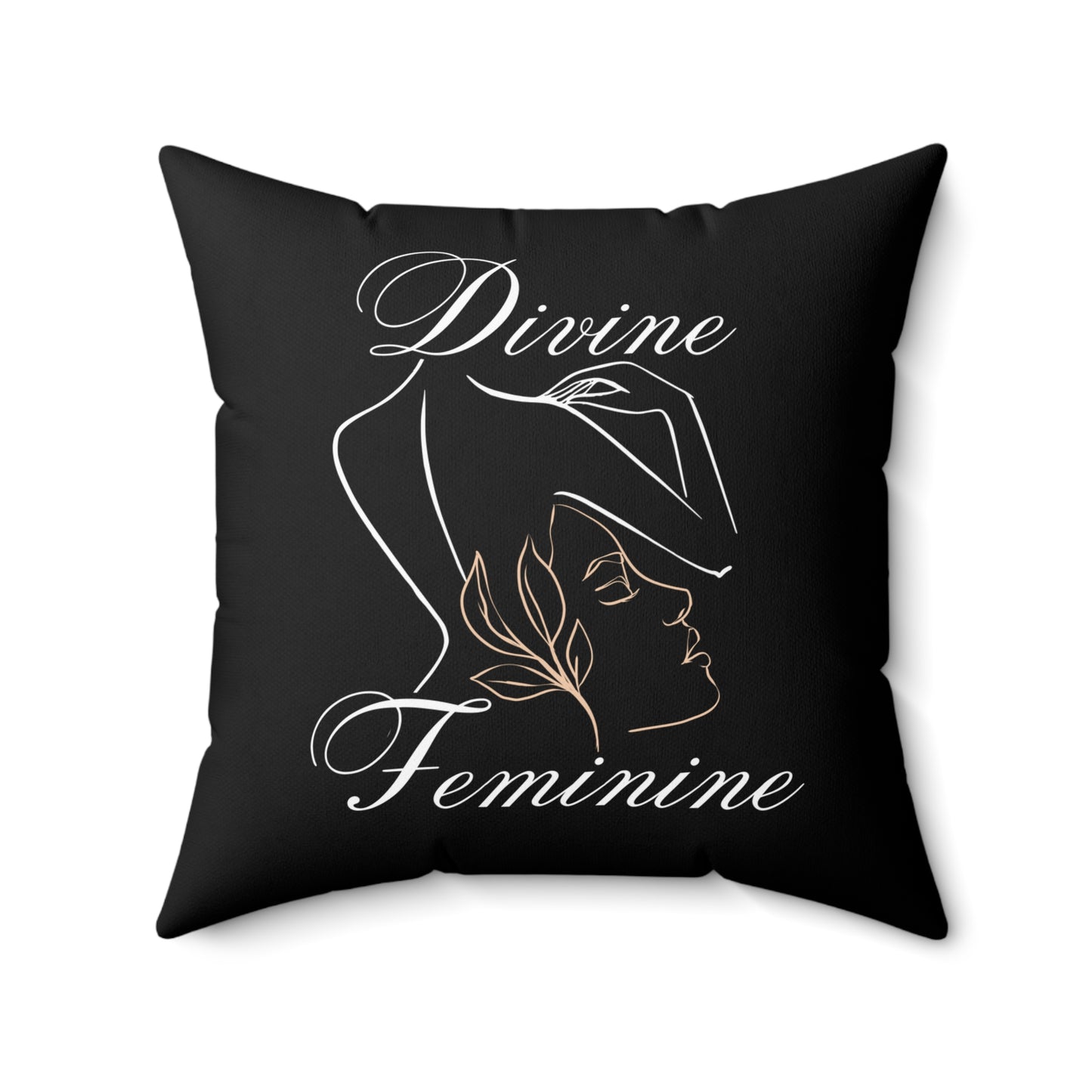 Square Throw Divine Feminine Pillow Spiritual Home Decor Energy-Enhancing Accent Unique Gift for Her