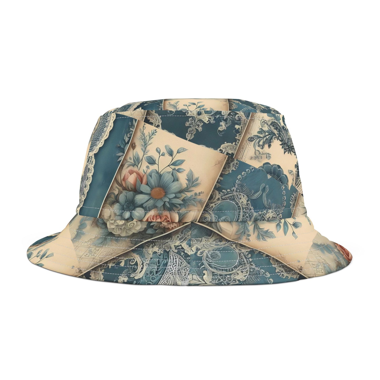 Vintage Floral Bucket Hat – Timeless & Elegant Fashion Accessory