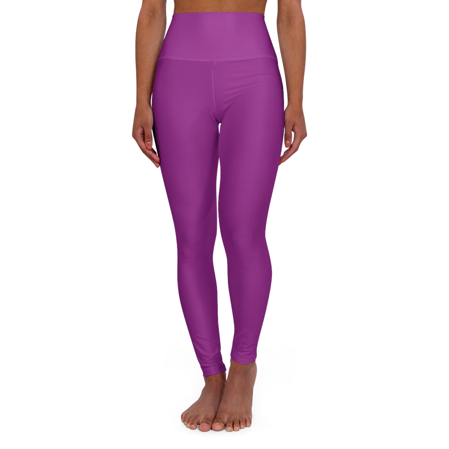 High Waisted Yoga Leggings - Vibrant Purple for Comfort and Style