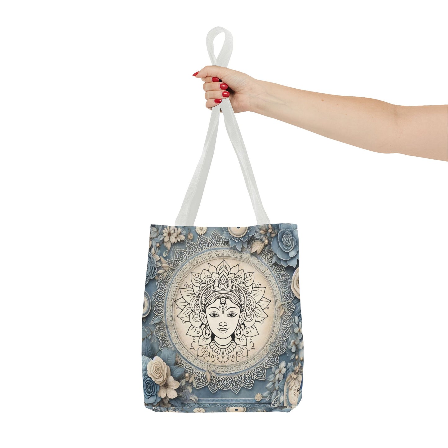 Mandala Goddess Tote Bag - Stylish Bohemian Eco-Friendly Shopping Bag