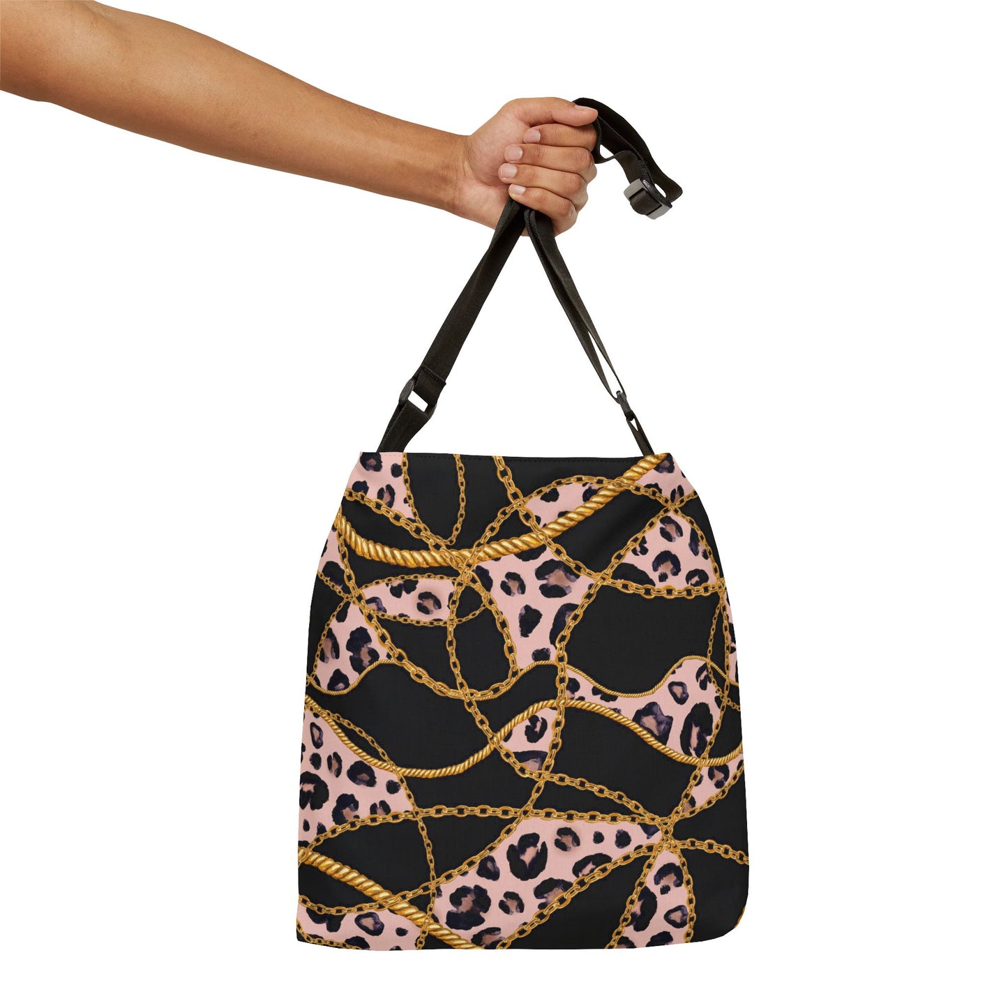 Chic Leopard Print Adjustable Tote Bag - Trendy & Versatile