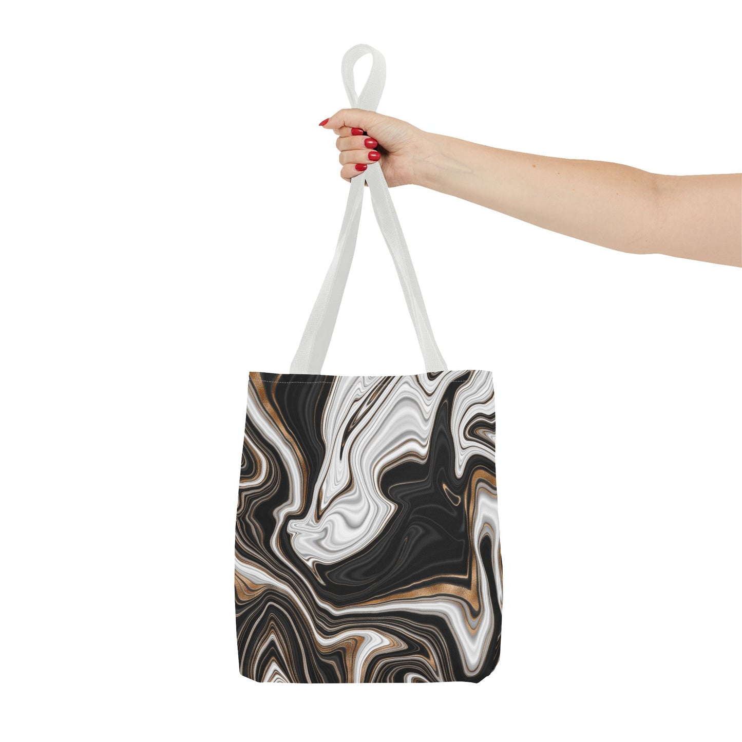 Chic Marble Print Tote Bag - Stylish Eco-Friendly Carryall for Everyday Use