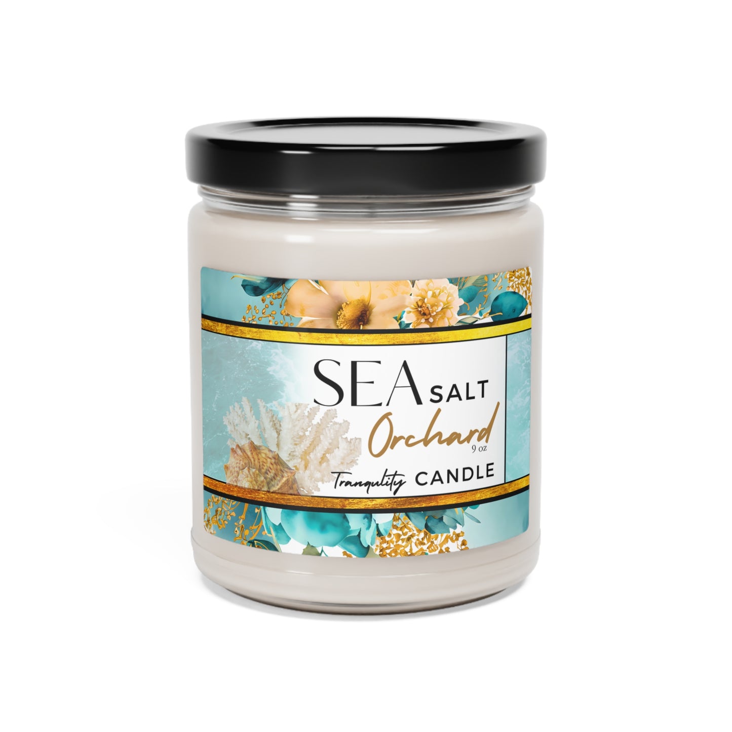 Sea Salt Orchard Scented Soy Candle, 9oz