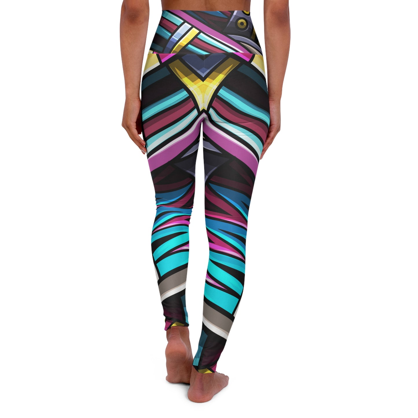 Vibrant High Waisted Yoga Leggings | Colorful Workout Pants for Fitness Enthusiasts