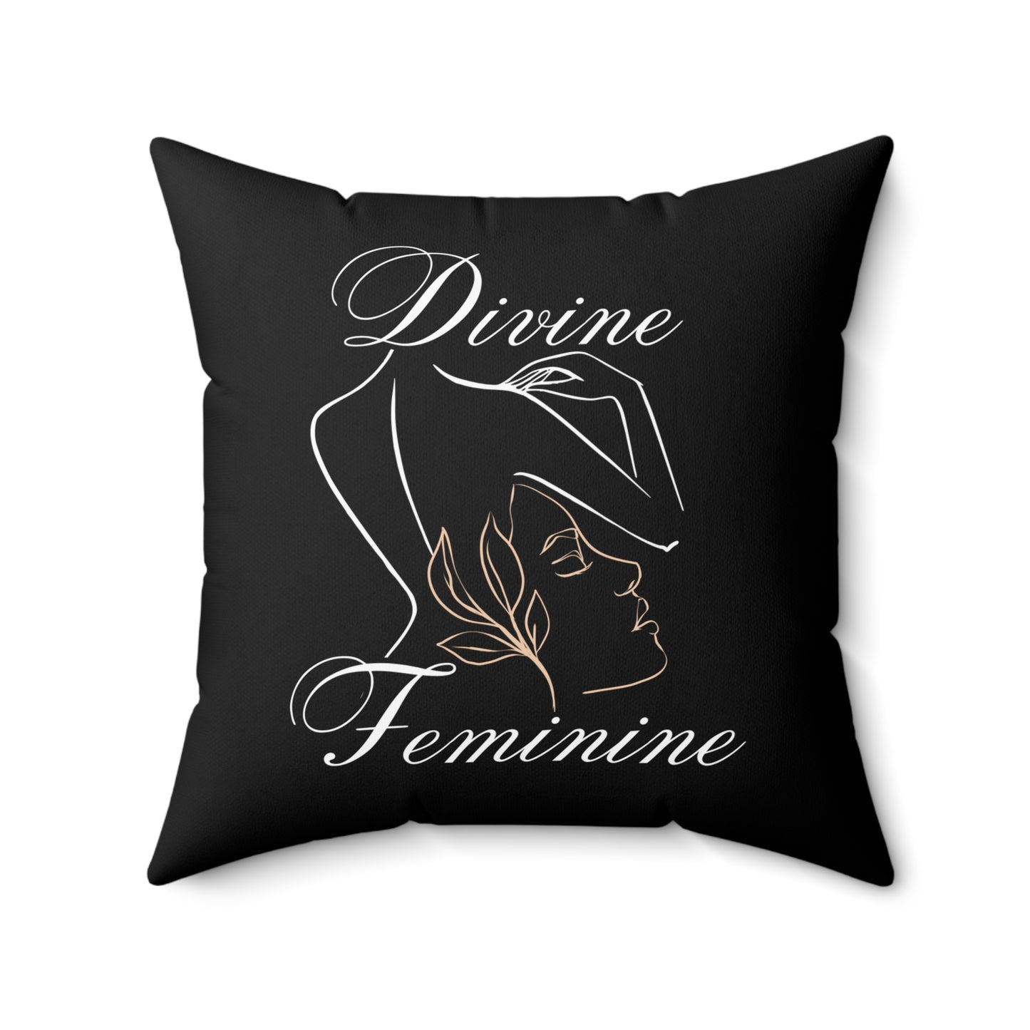 Square Throw Divine Feminine Pillow Spiritual Home Decor Energy-Enhancing Accent Unique Gift for Her