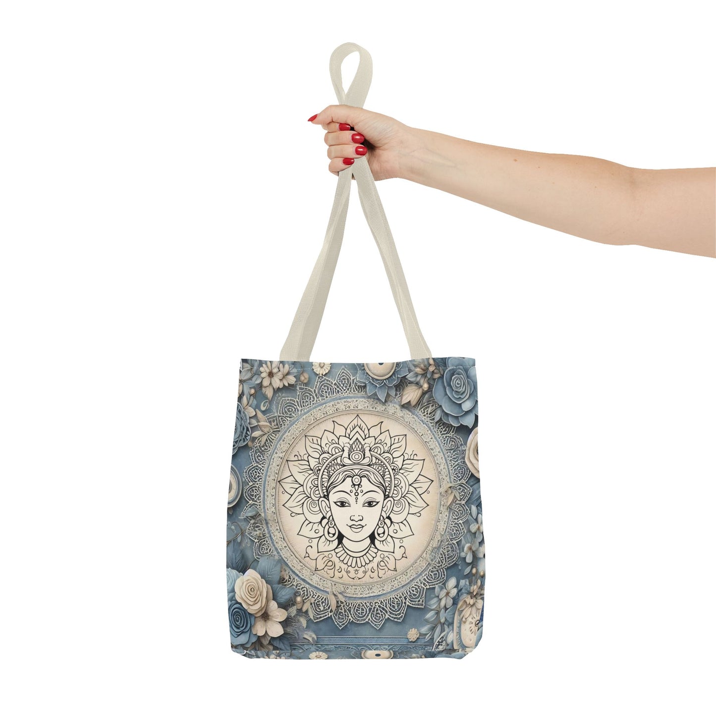 Mandala Goddess Tote Bag - Stylish Bohemian Eco-Friendly Shopping Bag