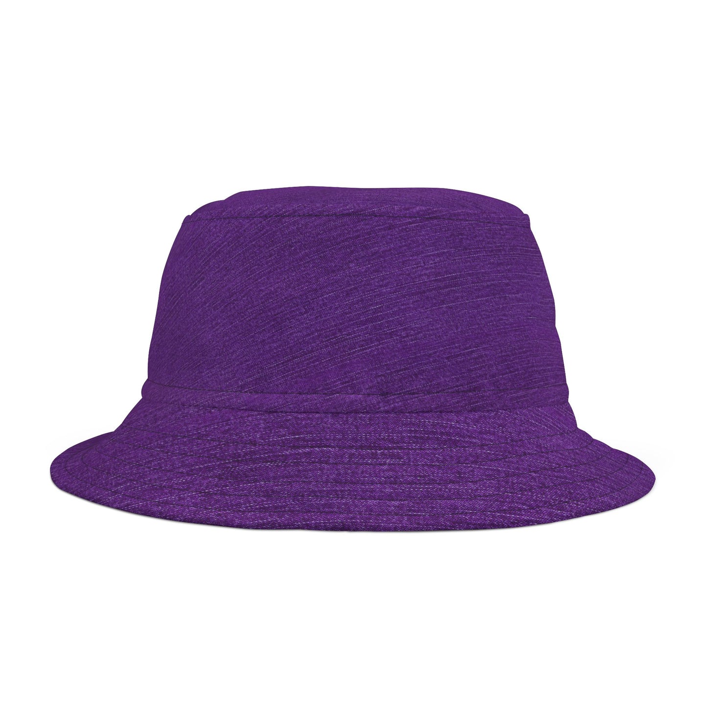 Vibrant Purple Denim Print Bucket Hat – Stylish Outdoor Accessory for Fun Adventures