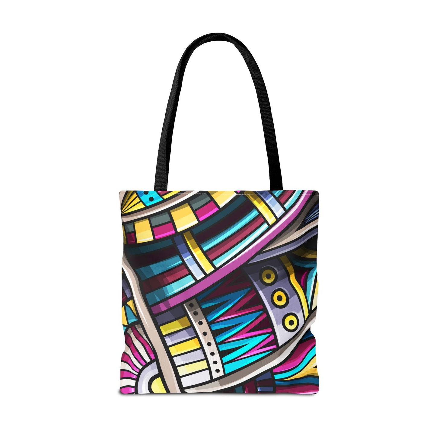 Colorful Graphic Tote Bag - Stylish & Versatile for Everyday Use