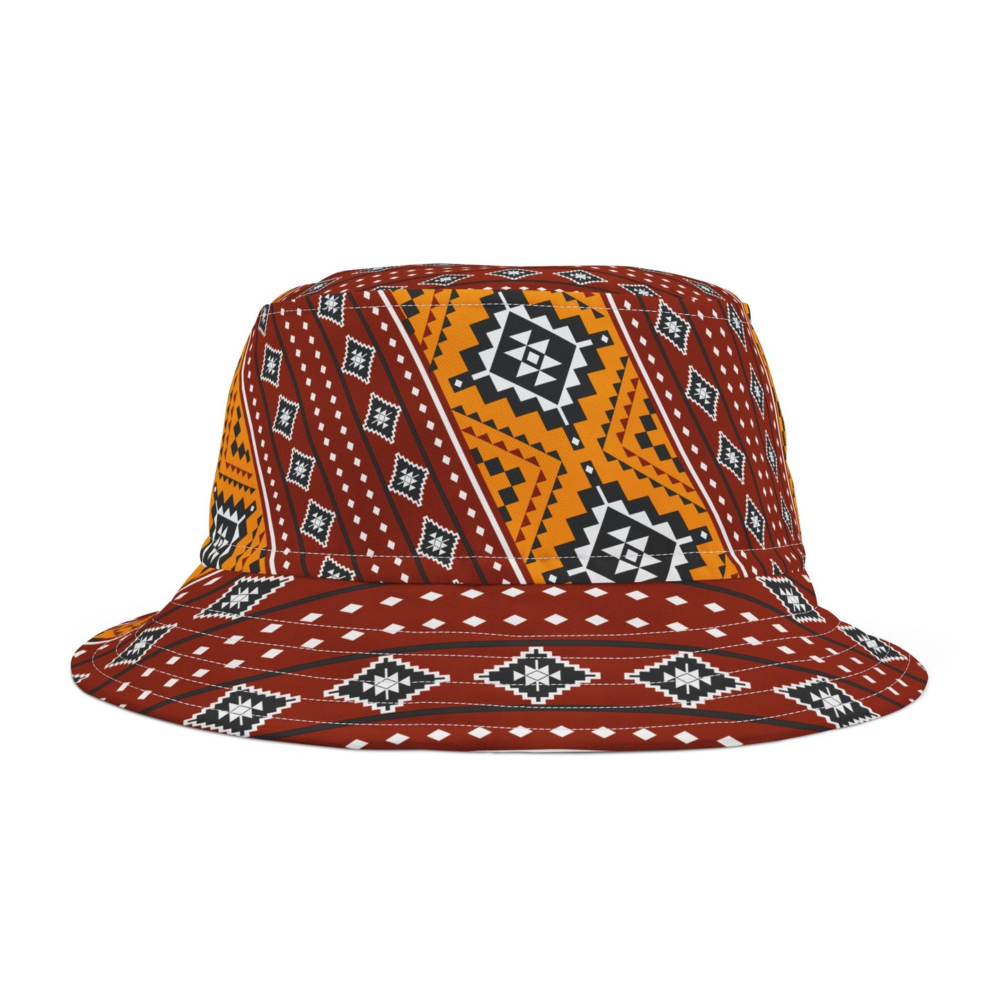 Modern Tribal Print Bucket Hat - A Fusion of Boldness and Artistry