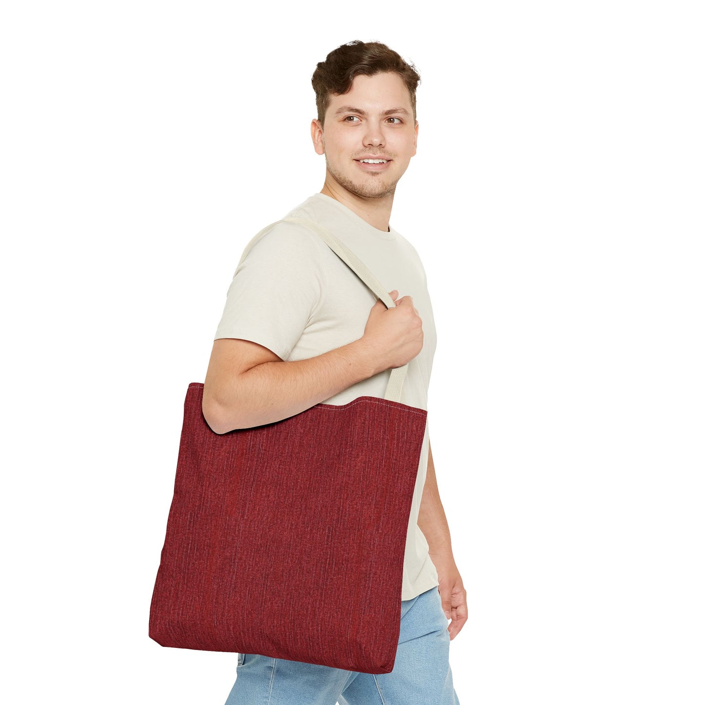 Stylish Red Tote Bag - Versatile Carryall for Everyday Use