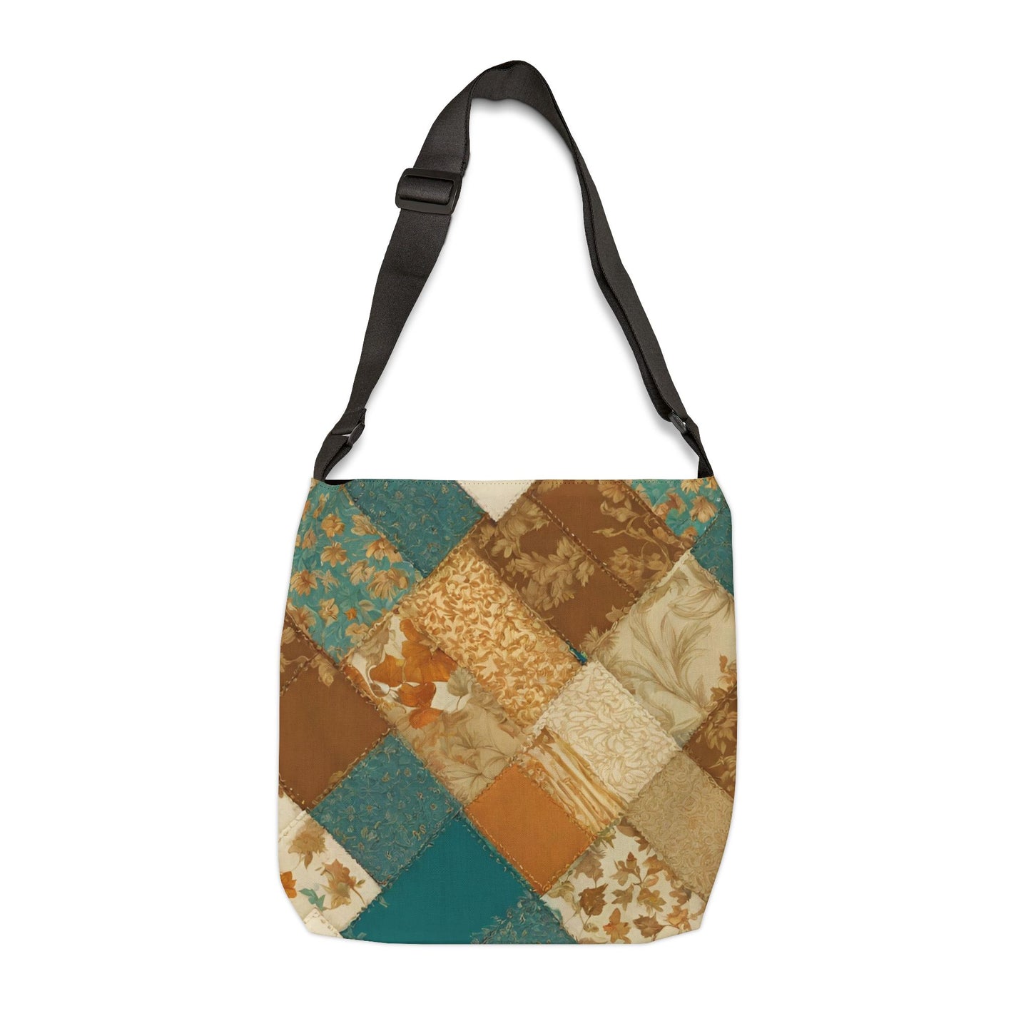 Bohemian Adjustable Tote Bag for Everyday Use - Stylish Patchwork Design