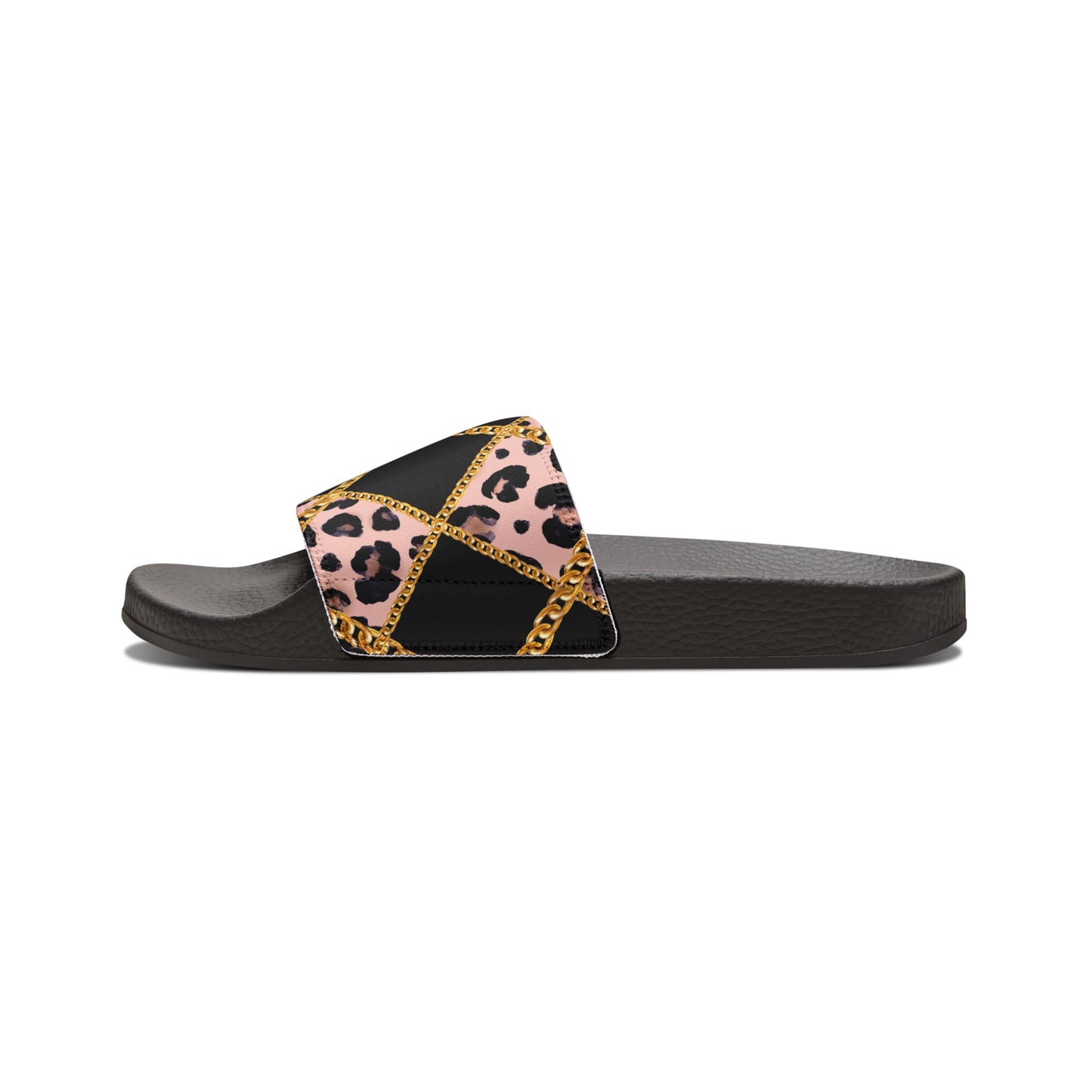 Stylish Women's Removable-Strap Sandals with Leopard Print Design