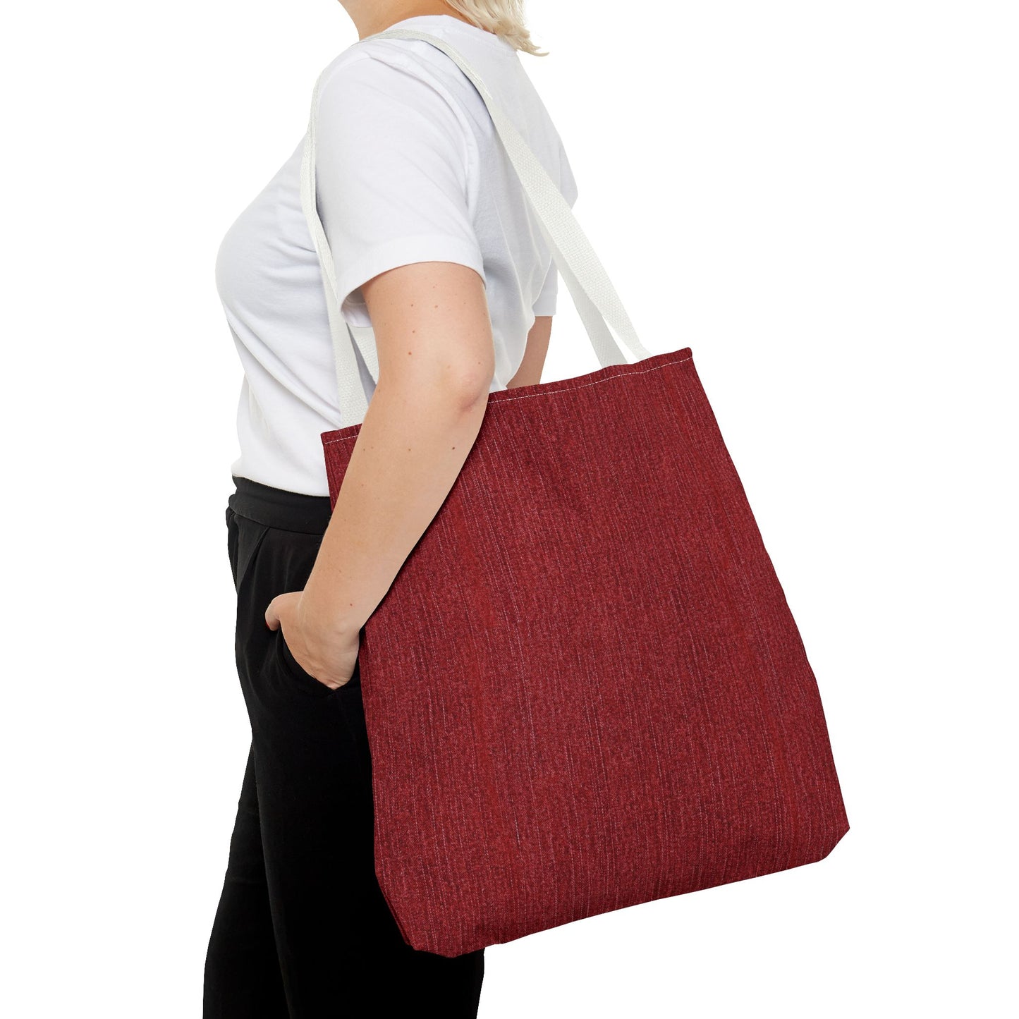 Stylish Red Tote Bag - Versatile Carryall for Everyday Use