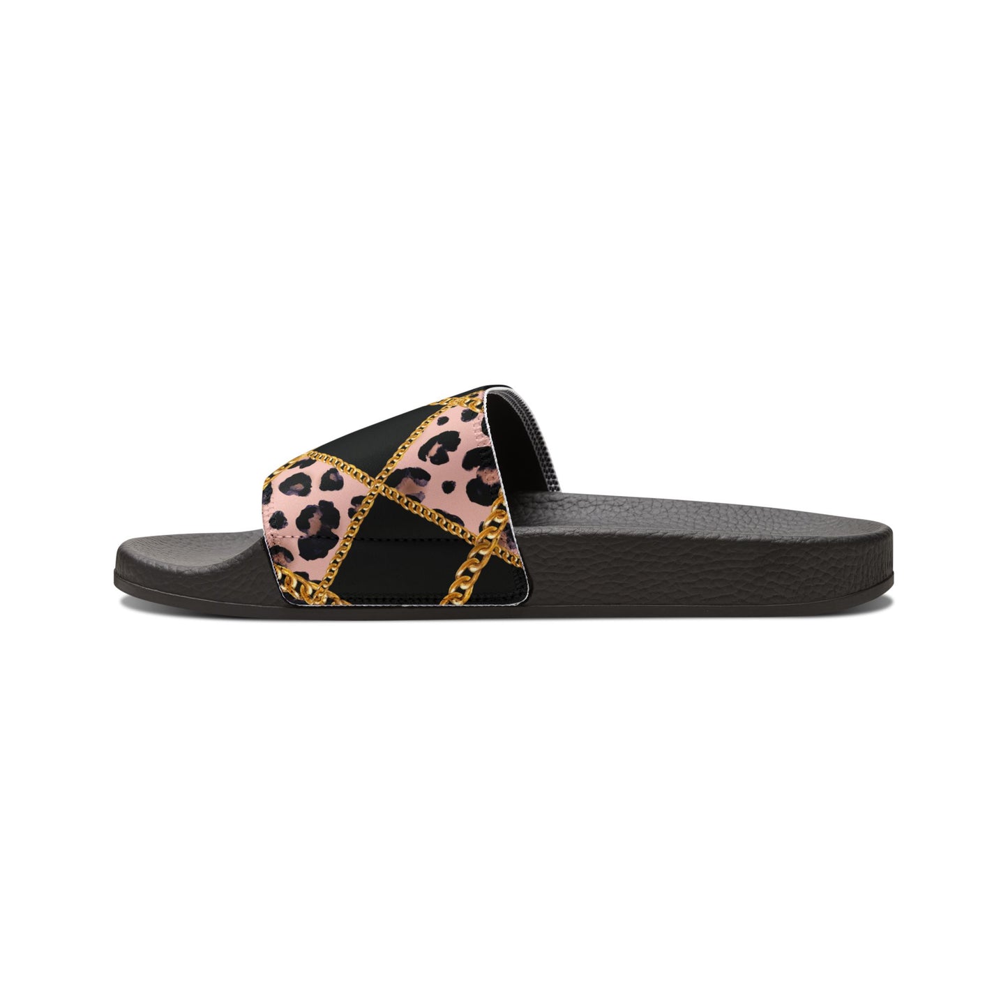 Stylish Women's Removable-Strap Sandals with Leopard Print Design