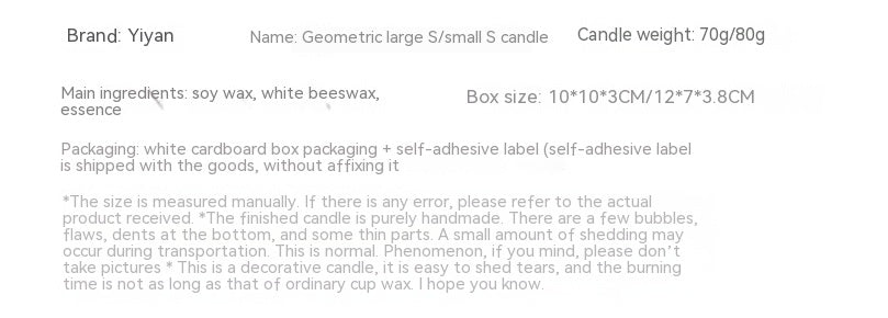 Aromatherapy Geometric Candle Set