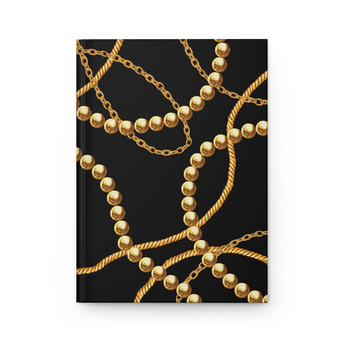 Vintage Charm Hardcover Journal "Pearls & Chains"