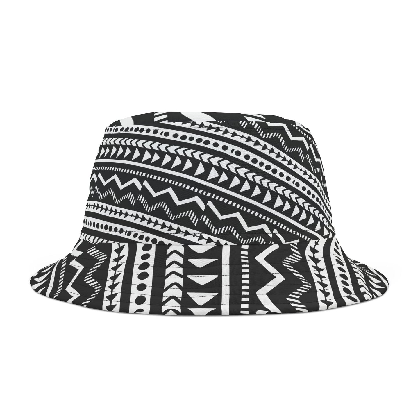 Bohemian Tribal Print Bucket Hat - Bold and Artistic