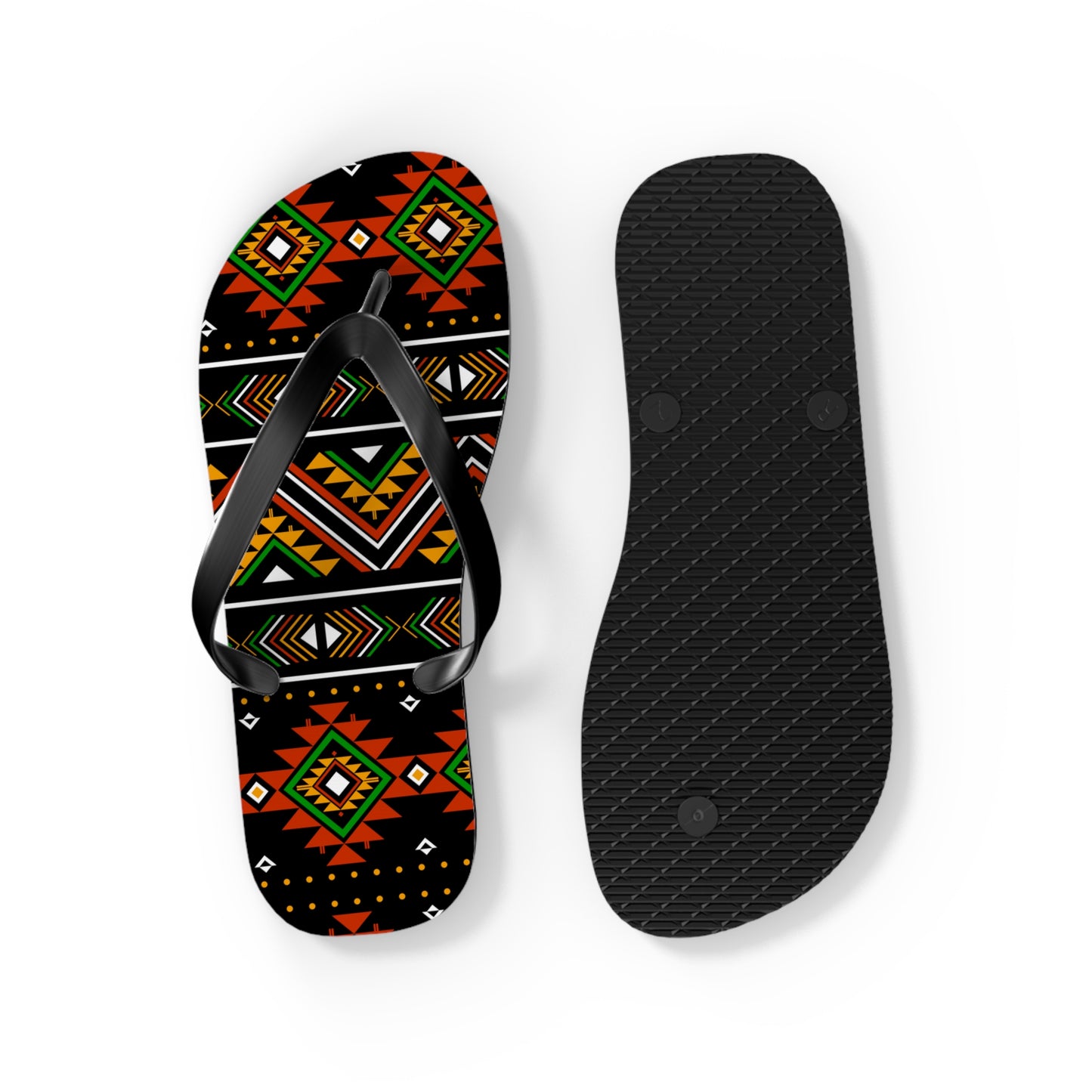 Tribal Print Flip Flops - Boho Summer Sandals