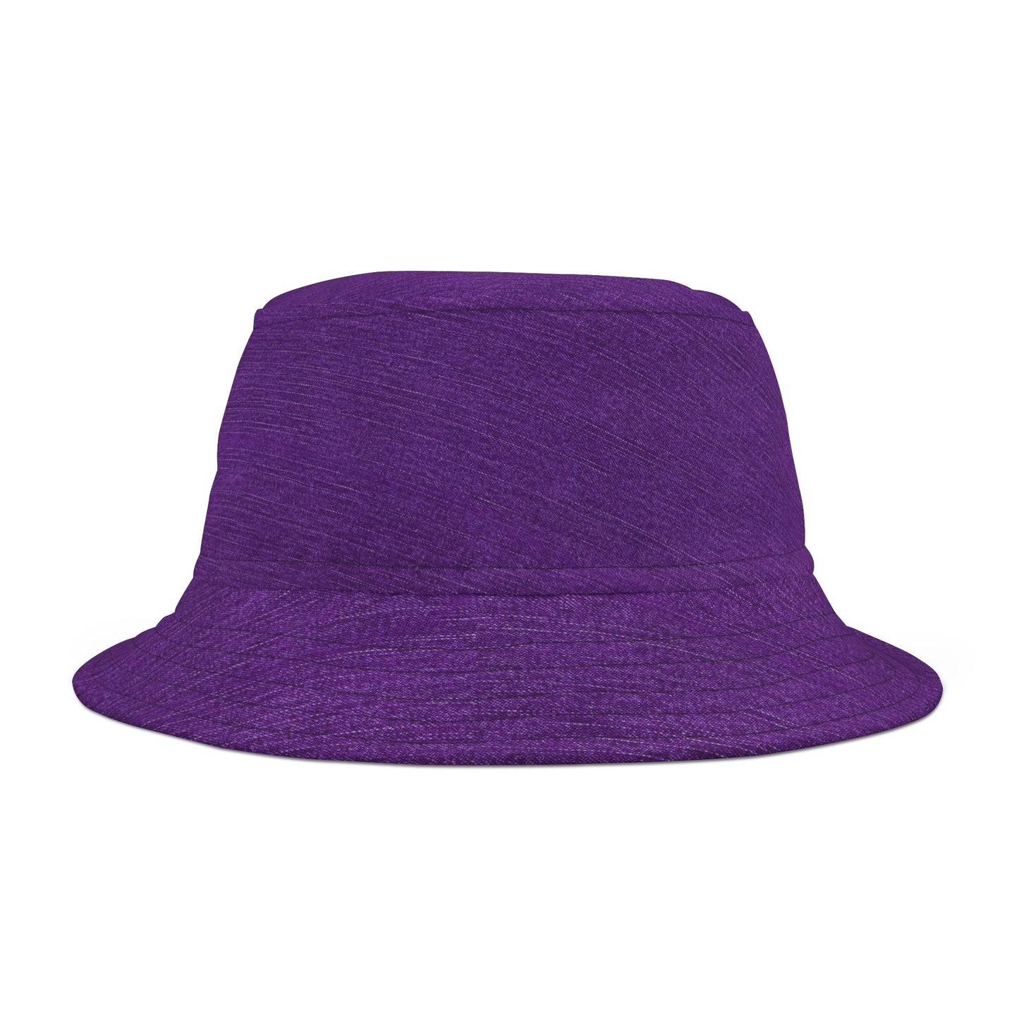 Vibrant Purple Denim Print Bucket Hat – Stylish Outdoor Accessory for Fun Adventures