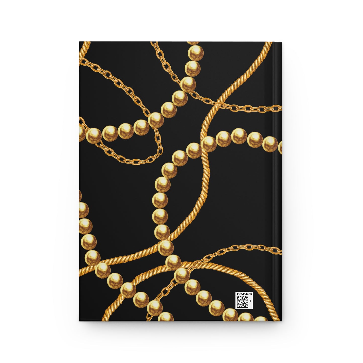 Vintage Charm Hardcover Journal "Pearls & Chains"