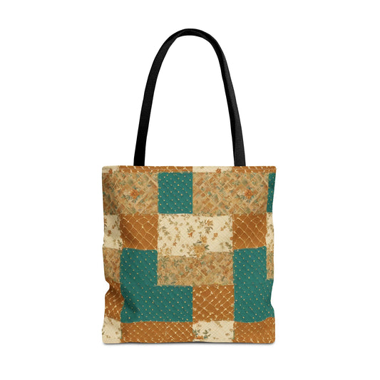 Vintage Floral Quilted Tote Bag - Stylish Eco-Friendly Accessory for Everyday Use