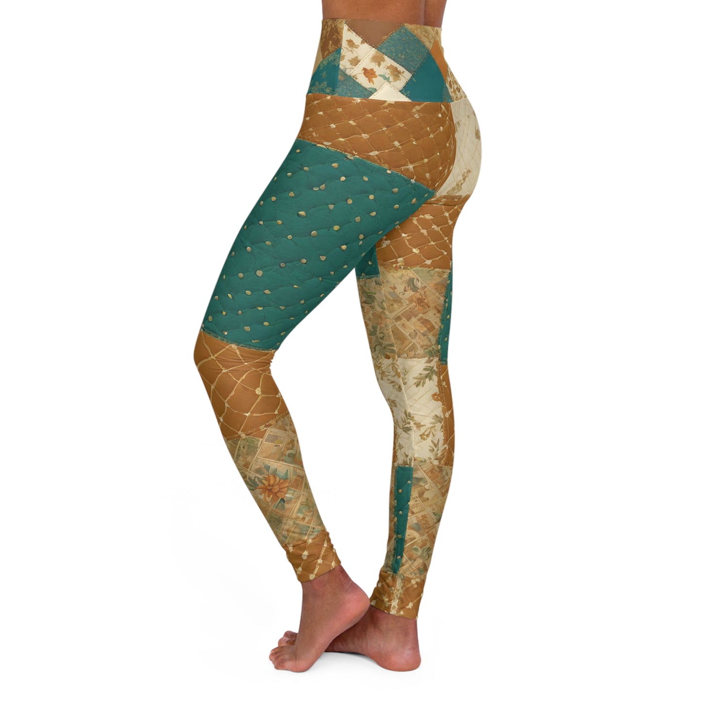 Eco-Chic High Waisted Yoga Leggings - Comfortable & Stylish Activewear for Yoga and Fitness Lovers