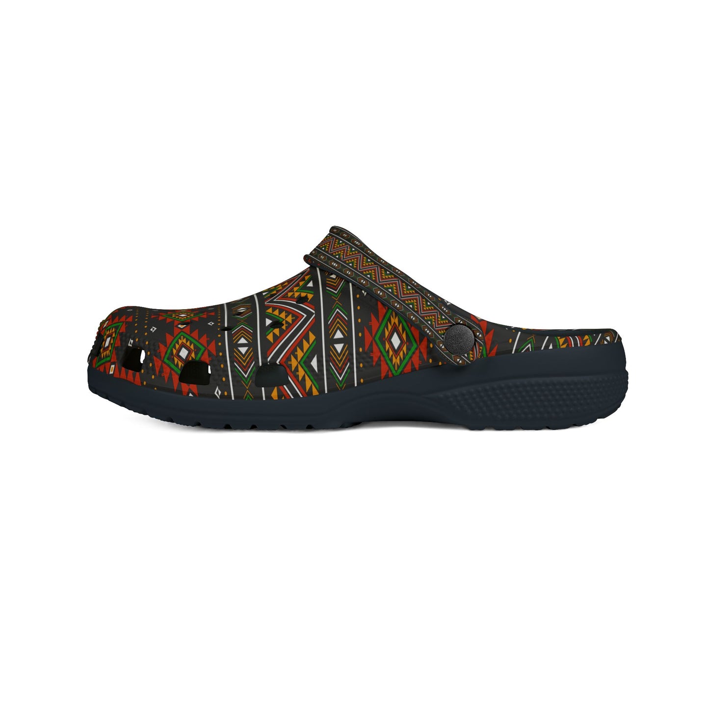 Trendy EVA Foam Clogs with Vibrant Tribal Pattern