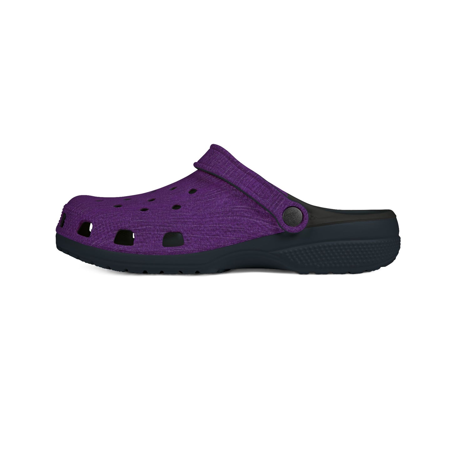 Comfortable Purple EVA Foam Clogs for Casual Wear Purple Denim